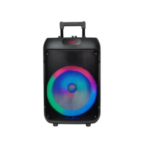 V-1225 12-Inch Bluetooth Party Speaker | 20W Portable Speaker with LED Lights & Mic