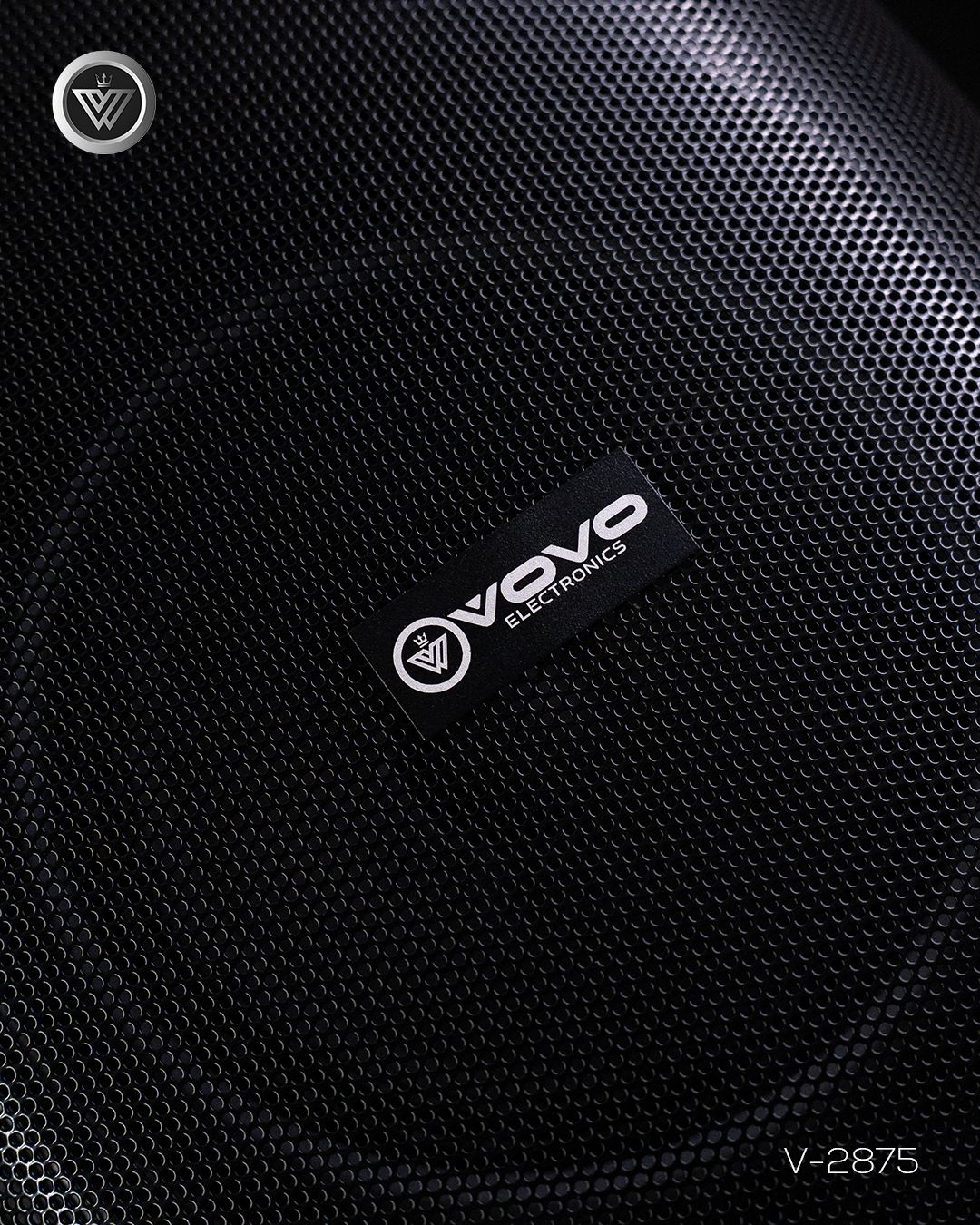 VOVO V-2875 Double 8-inch Party Speaker – 50W, Bluetooth, Wireless Mic, TWS, Portable Battery - Image 5
