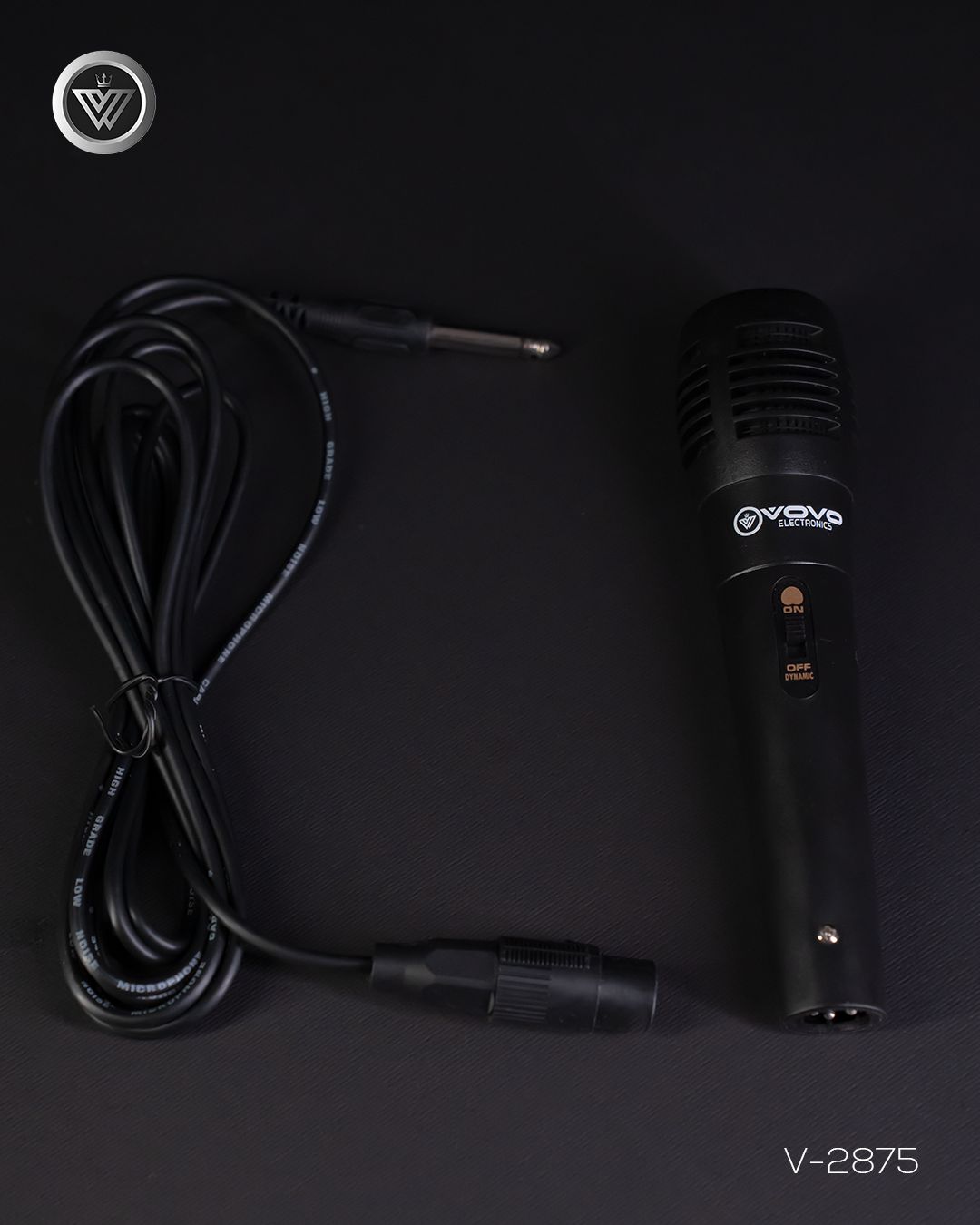 VOVO V-2875 Double 8-inch Party Speaker – 50W, Bluetooth, Wireless Mic, TWS, Portable Battery - Image 11
