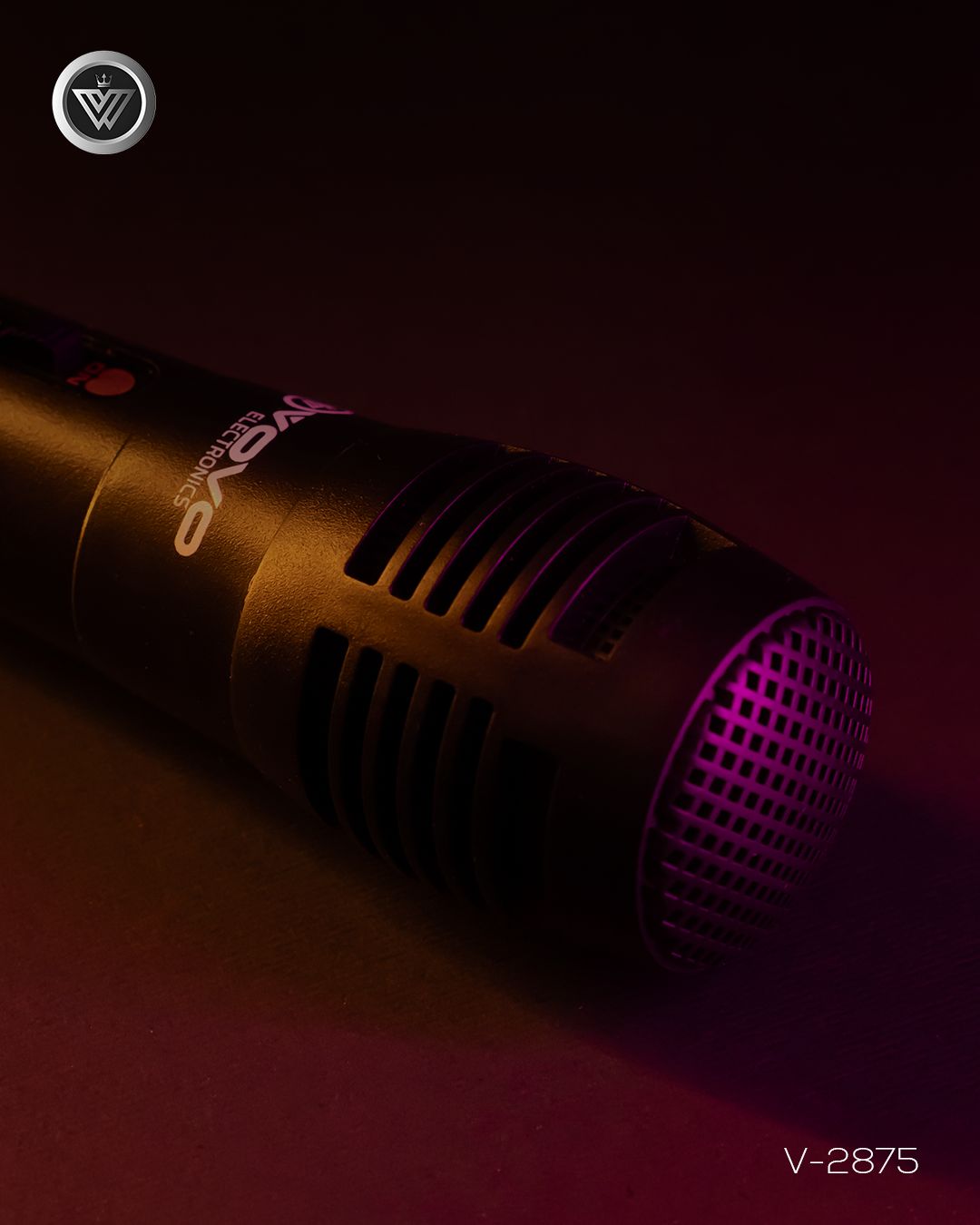 VOVO V-2875 Double 8-inch Party Speaker – 50W, Bluetooth, Wireless Mic, TWS, Portable Battery - Image 13